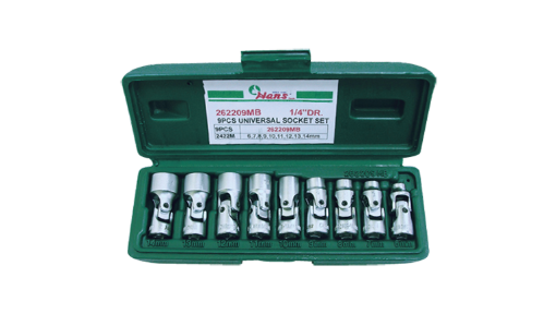 Picture of Hans 1/4 DR. 9 Pcs. Universal Joint Socket