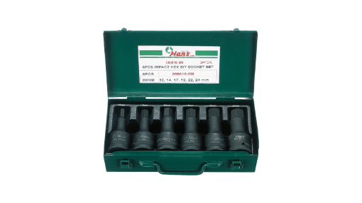 Picture of Hans Impact Hexagon Bit Socket Set 6 Pcs. - Inches Size