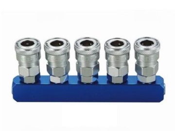 Picture of THB New Improved Steel Body - 1/4" Manifold - Straight Type - 5 Way