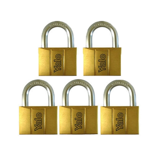 Picture of Brass Padlocks Key Alike 5 Pieces, Multi-Pack V140.60KA5