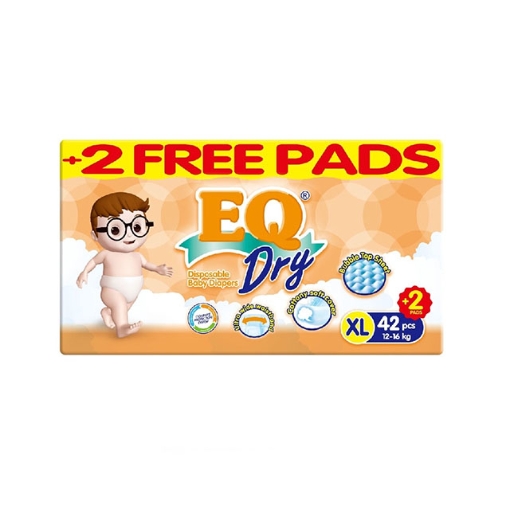 Picture of EQ Diaper Dry Xtra Large 42+2's, EQ016