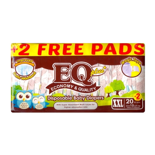 Picture of EQ Diaper Plus XXL 20+2's, EQ005A