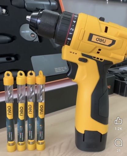 Picture of Deli Lithium-Ion Impact Drill EDC054