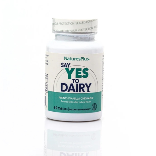 Picture of Nature's Plus Say Yes To Dairy Digestive Aid 60 Chewable Tablets