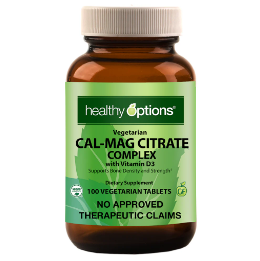 Picture of Healthy Options Cal-Mag Citrate Complex with Vitamin D3 100 Vegetarian Tablets