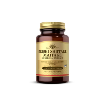 Picture of Solgar Reishi Shiitake Maitake Mushroom Extract 50 Vegetable Capsules