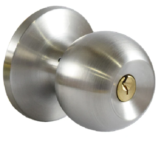 Picture of GATEMAN KNOBSET TUBULAR ENTRANCE SATIN STAINLESS STEEL